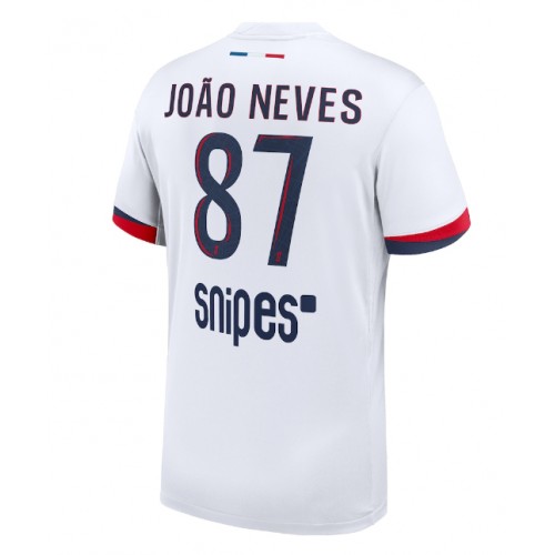 Dres Paris Saint-Germain Joao Neves #87 Gostujuci 2025-26 Kratak Rukav
